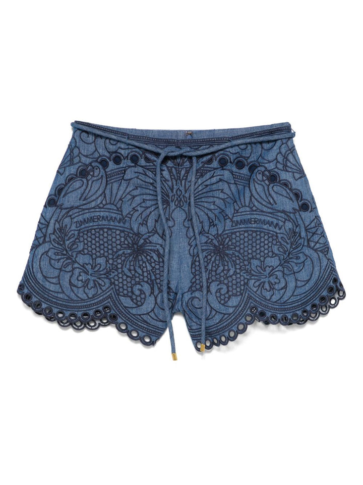 Zimmermann Shorts - Blue and green | 7cbfbc5daa564ab4ec9fc1a6b4d854a8a9422071