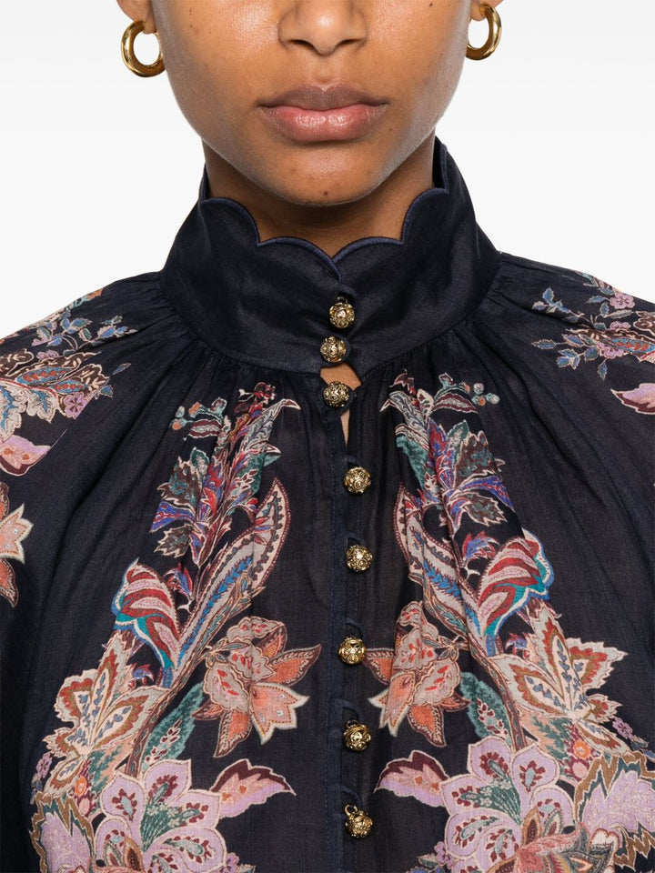 Zimmermann Shirts - Blue and green | f103f4956ab664830497c358e00b3154e031394f