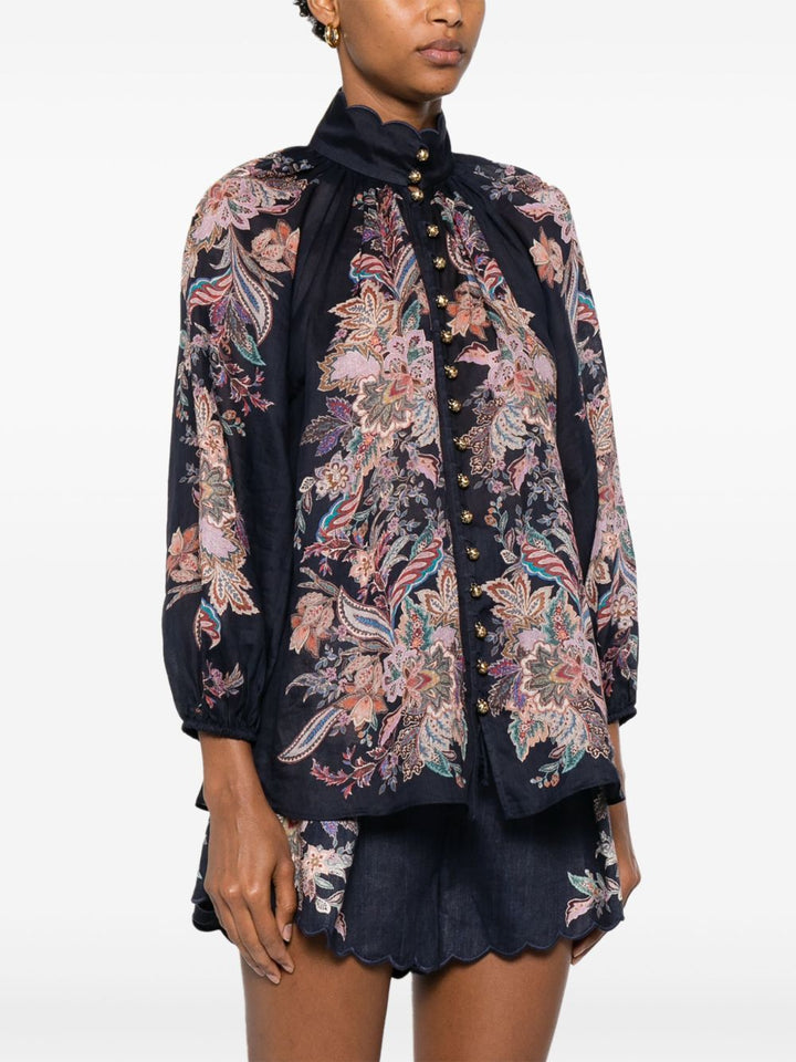 Zimmermann Shirts - Blue and green | 2c2afe7b26bd8723efd561791a4dcd1186f9fcb7