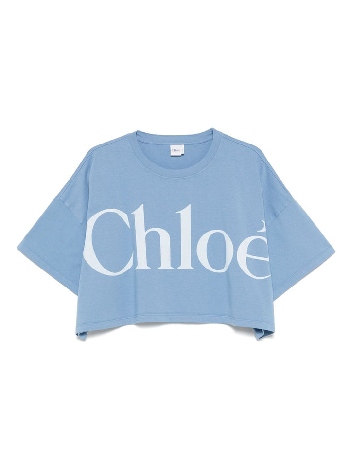Chloè T-shirts and Polos - Blue and green | 01eff3b90c98114ffc6ab2b85651ca976fe7a3fb