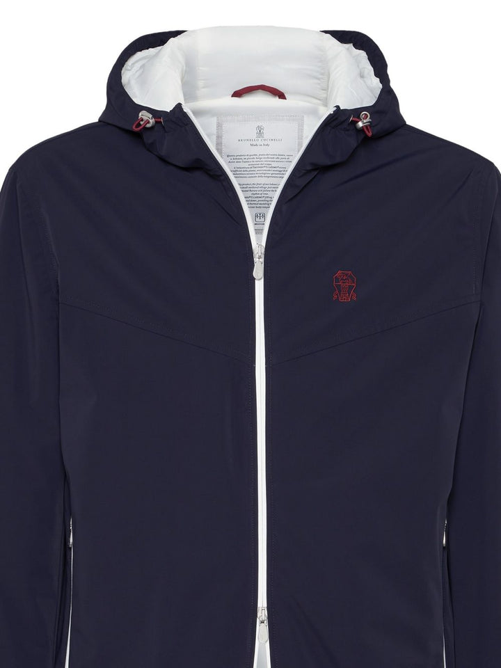 Brunello Cucinelli Coats - Blue and green | 45a726b8c9137ddd16e785dfa49b14dfa3bfd894