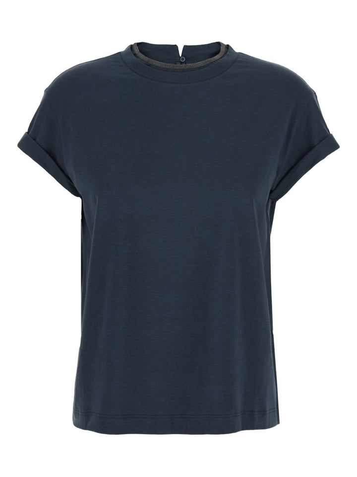 Brunello Cucinelli T-shirts and Polos - Blue and green | abd61fceb7c7a436127a047054ab4628c5939100