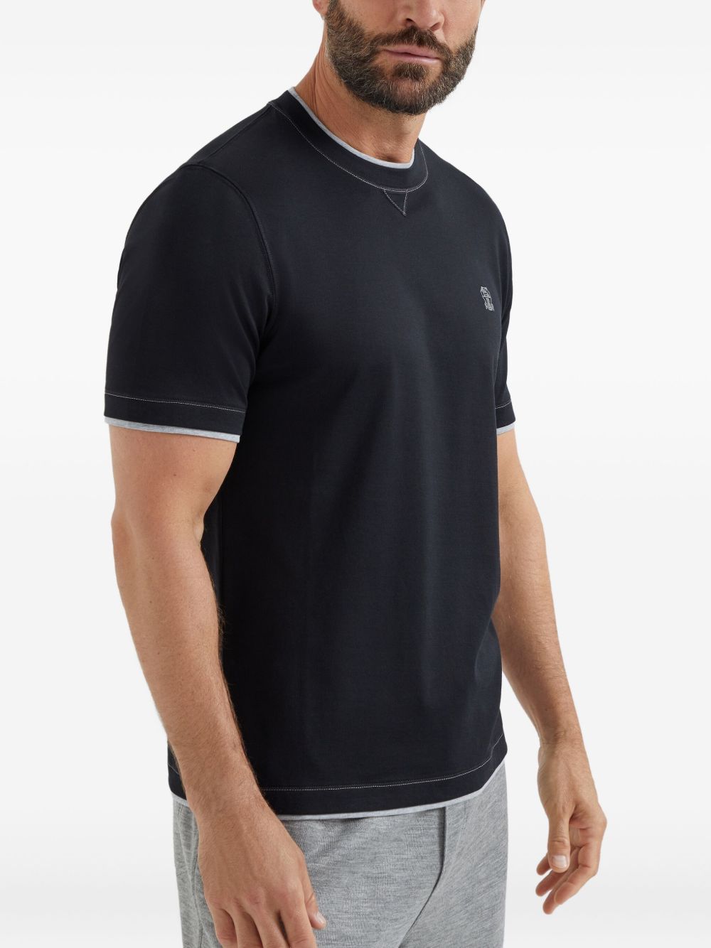 Brunello Cucinelli T-shirts and Polos - Blue and green | a595fe079696ff905ad83987bf403a014aad48d6