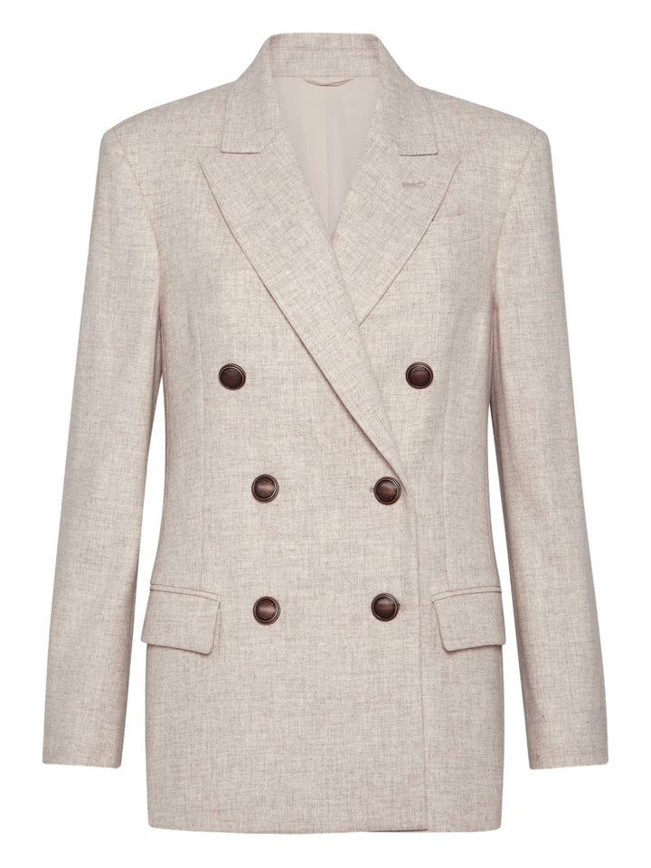 Brunello Cucinelli Jackets - Light and natural | 6c2a0b6aa86c0cef04a169d6c882f07077b57c1c