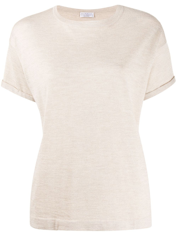 Brunello Cucinelli T-shirts and Polos - Light and natural | 4808cef59356fd5a567576ada44979fccc0fa1c1