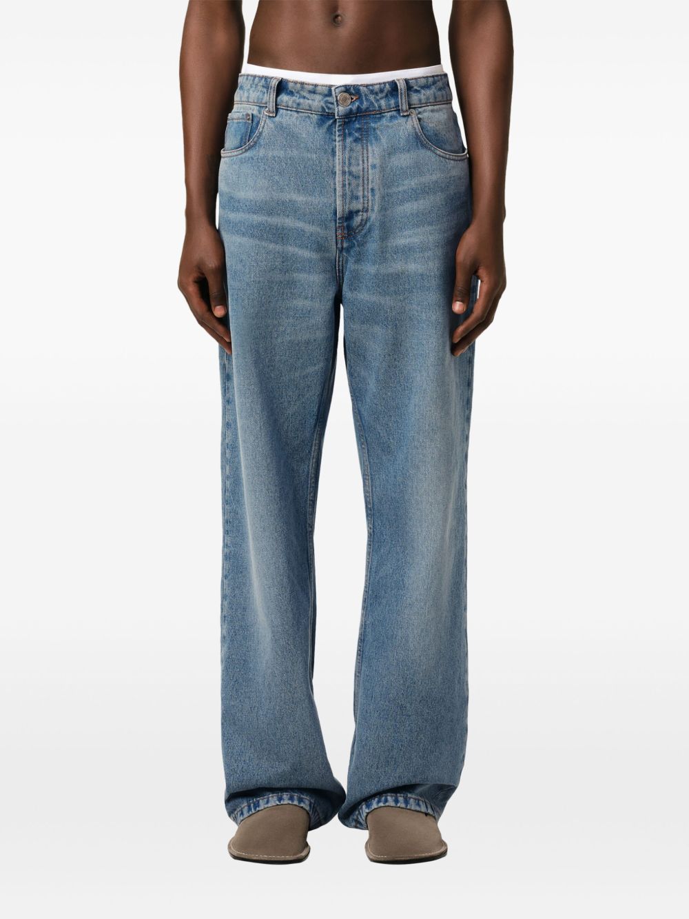 Ami Paris Jeans - Blue and green | 9f4795e9059d7134723a3965071ad051324ecadd