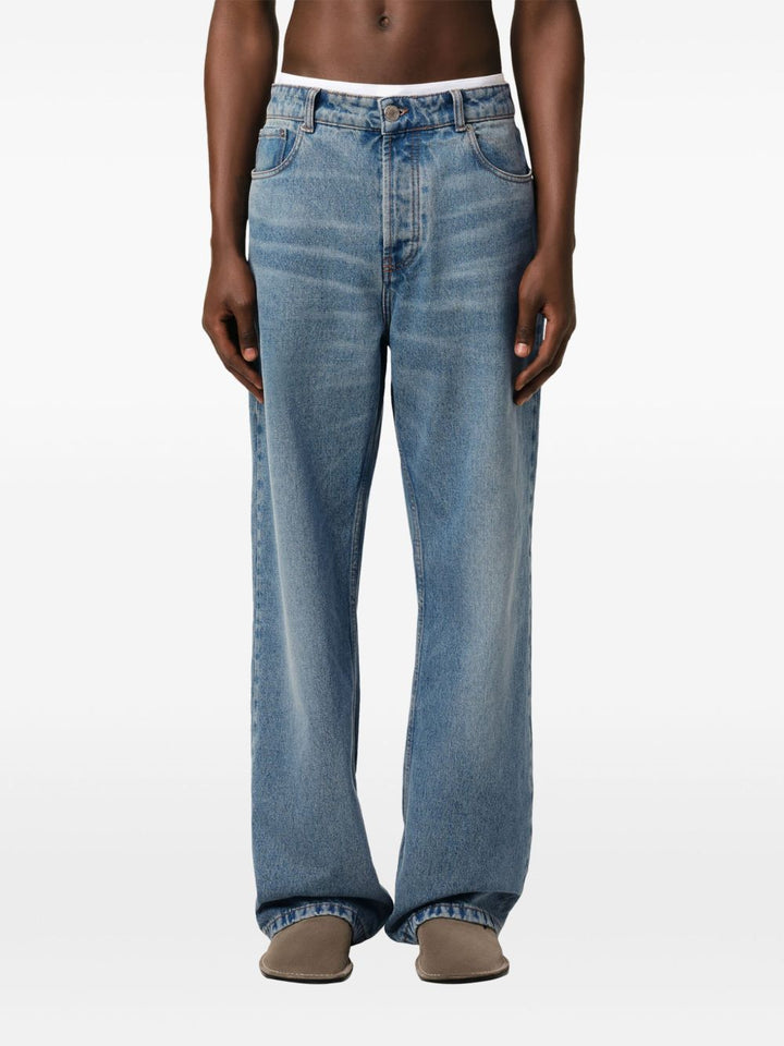 Ami Paris Jeans - Blue and green | 9f4795e9059d7134723a3965071ad051324ecadd