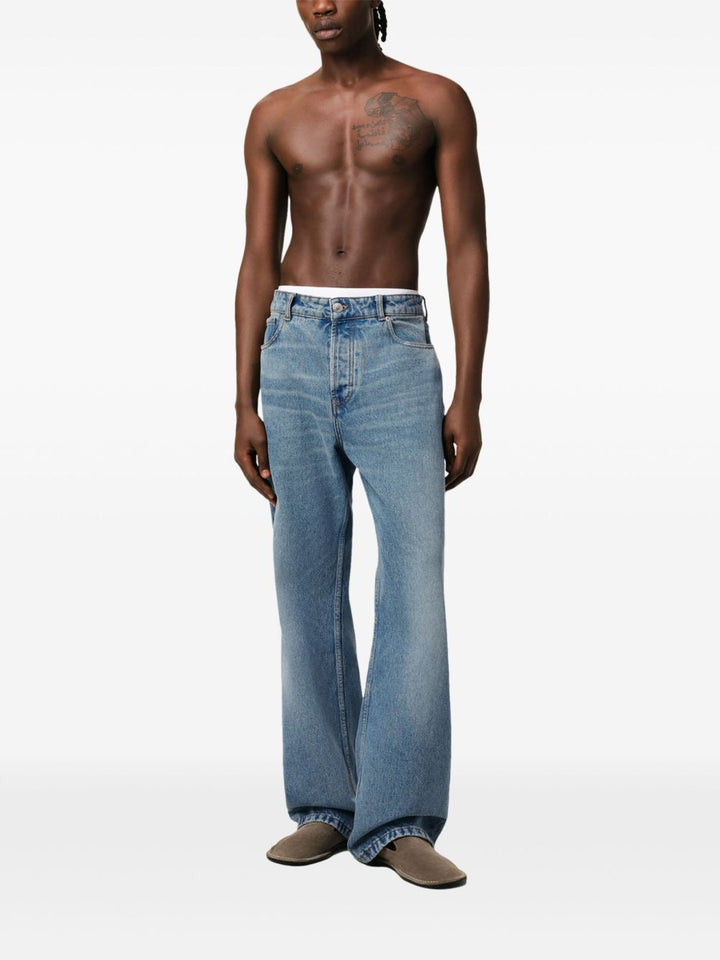 Ami Paris Jeans - Blue and green | 6040f8ca342f38f5e0ca8cafbf67ee680f91dade