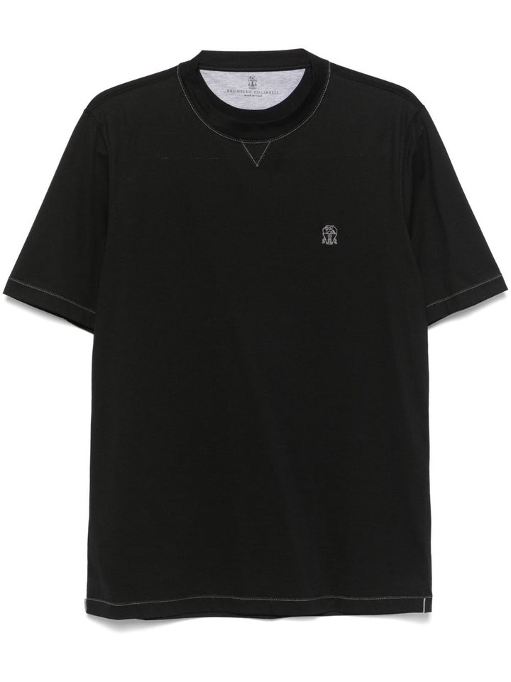 Brunello Cucinelli T-shirts and Polos - Blacks and greys | cdab05126862528715dd63f2aa32130876d7b99b