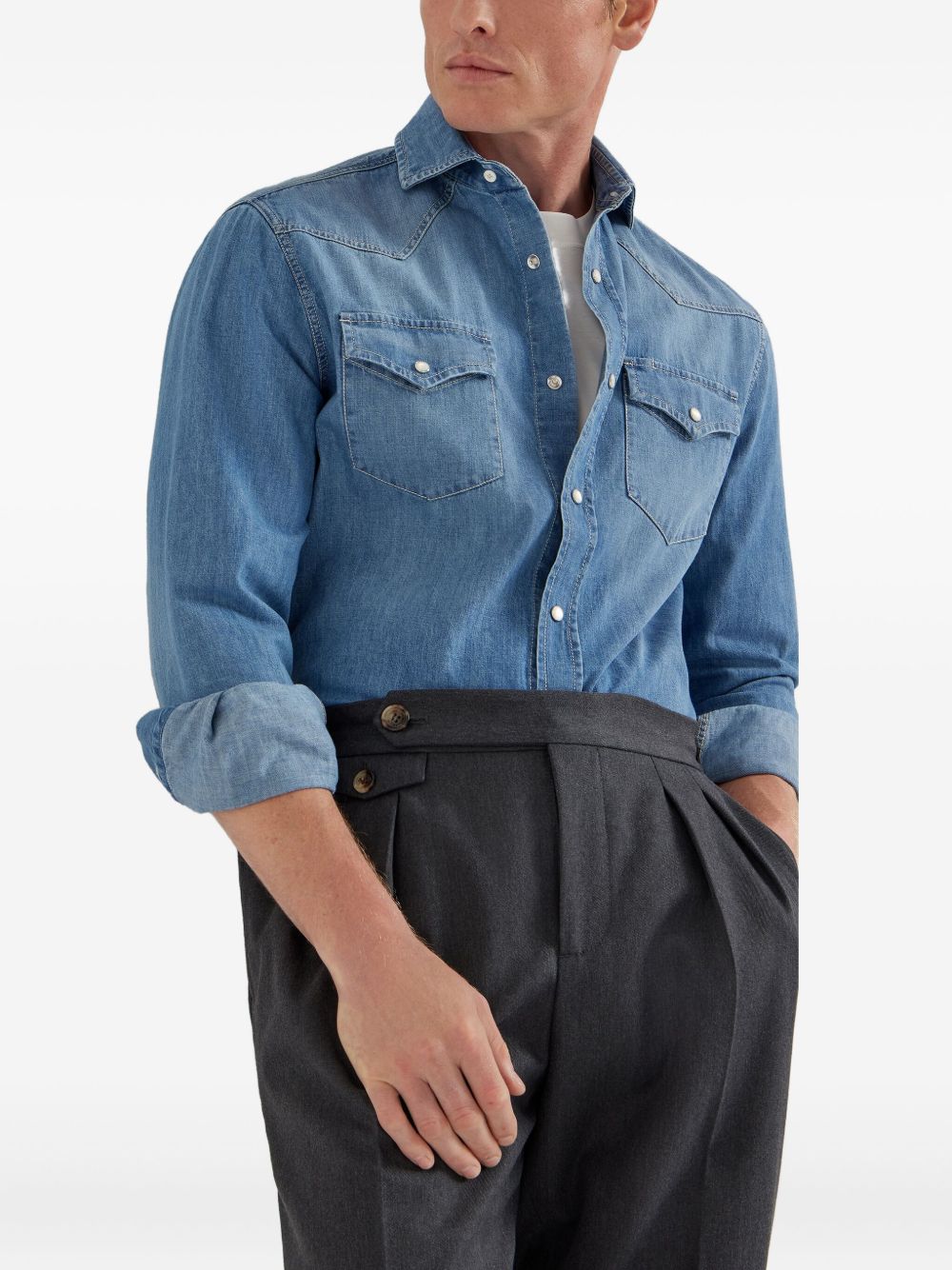 Brunello Cucinelli T-shirts and Polos - Light and natural | a2ea096a9b7f6937298a05742b2c18fbdf2983db