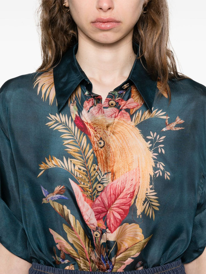 Zimmermann Shirts - Blue and green | 99a64db7e79d783555cb8aacef1133c121bd5a2d