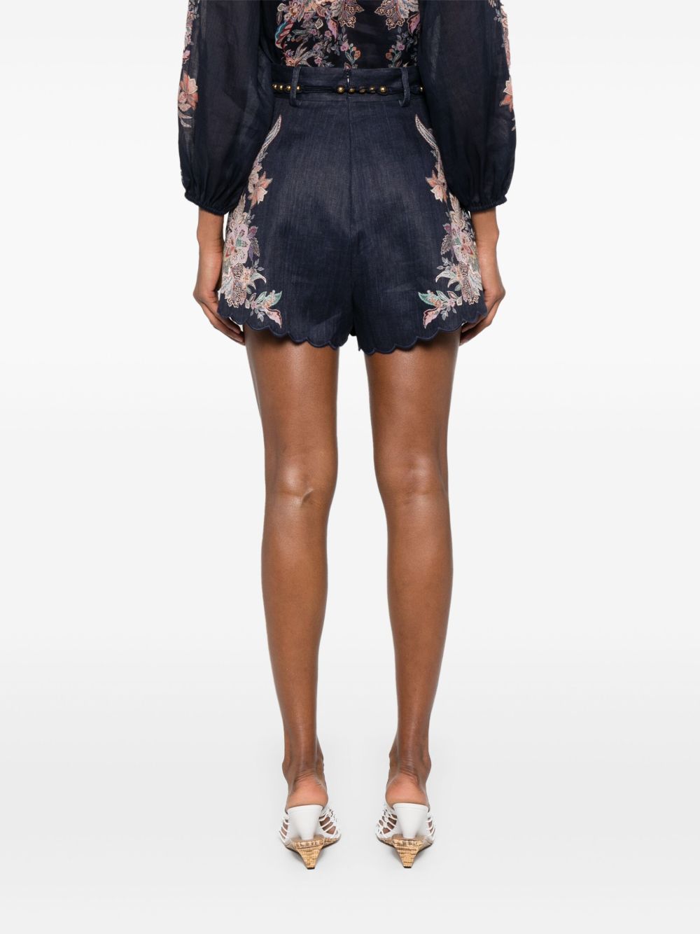 Zimmermann Shorts - Blue and green | eea29c1c2dd9677ed90af57e7ffe17a720b58a54
