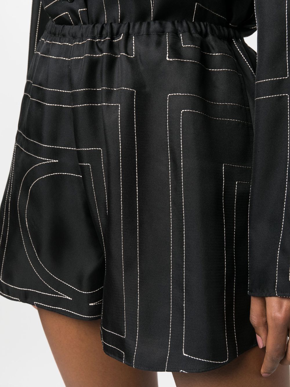 Toteme Pre Shorts - Blacks and greys | fae5e14255de410b67c86d1e0556ab6a0a919bb5