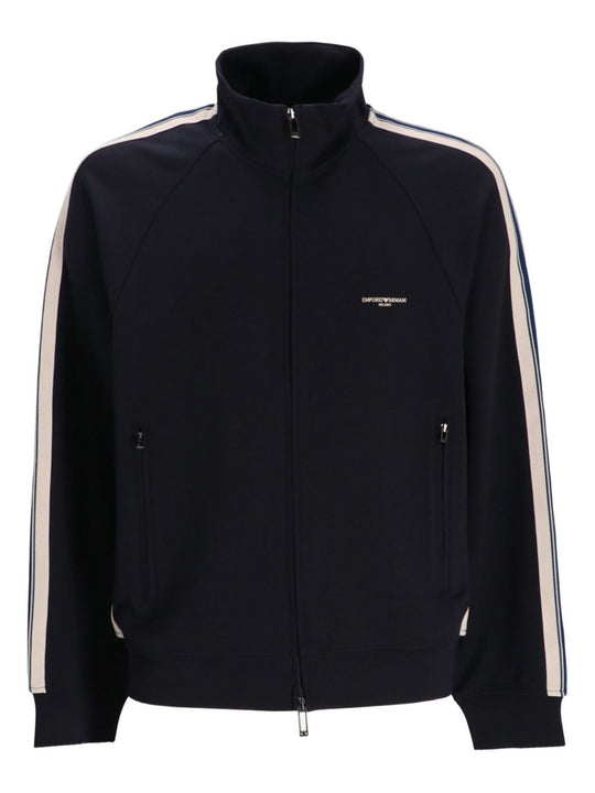 Logo Cotton Zipped Sweatshirt