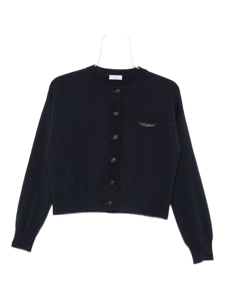 Brunello Cucinelli Sweaters - Blue and green | 48305b3d8e8eebb1cf781a7df2c84f47a348a9dc