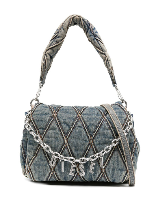 Charm Small Denim Shoulder Bag