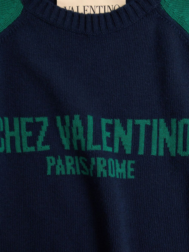Valentino Sweaters - Blue and green | 56a0da960896817edee797d53a70204498de1ded