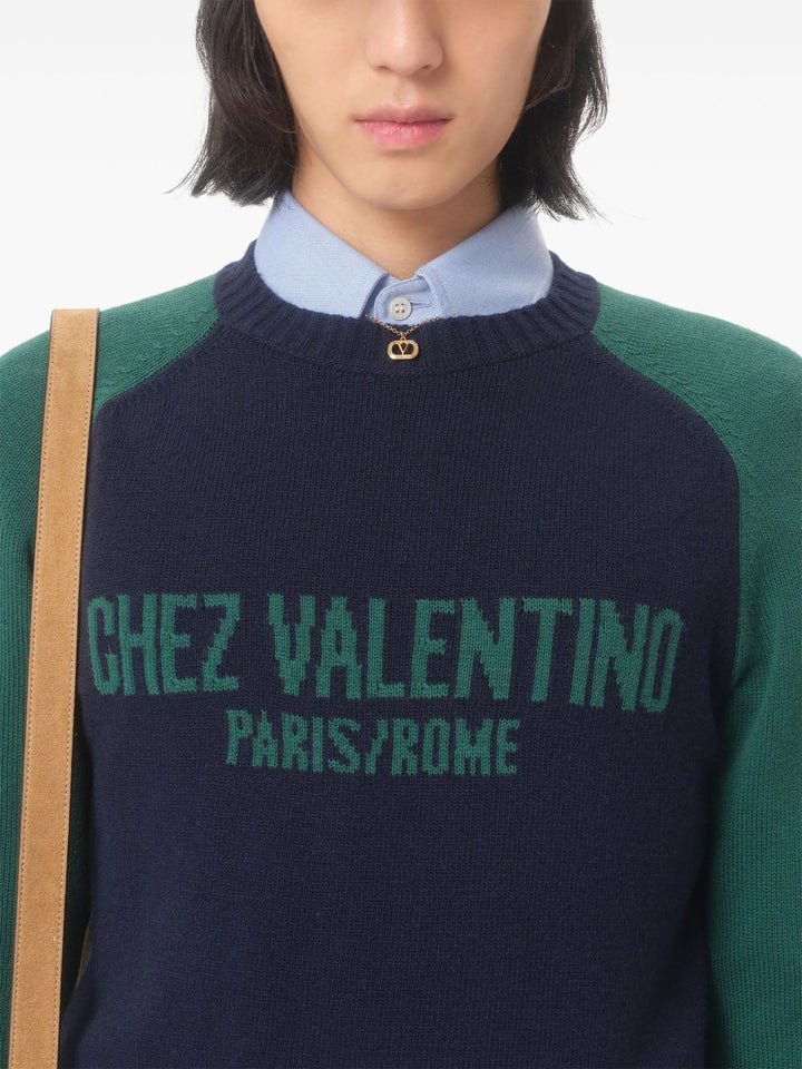 Valentino Sweaters - Blue and green | 905caa876bb1a893c43ef5c8c2b117e6e27753da