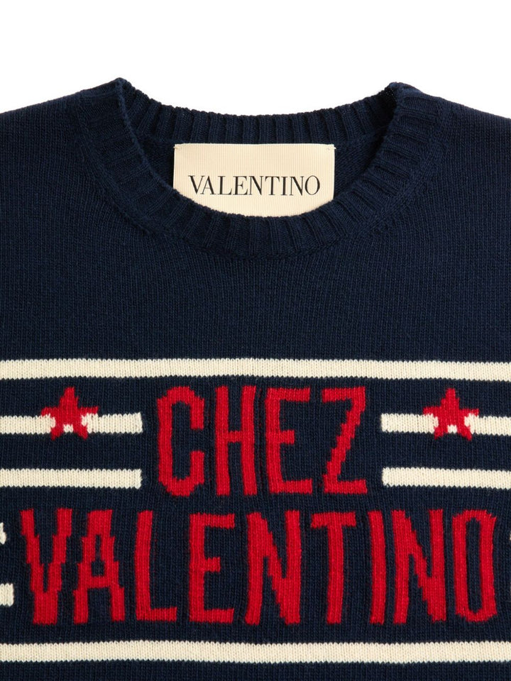 Valentino Sweaters - Blue and green | 0ca6dcde6cbb4370da69e9505a911234b463c851
