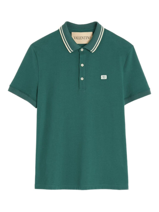 Vlogo Signature Cotton Polo Shirt