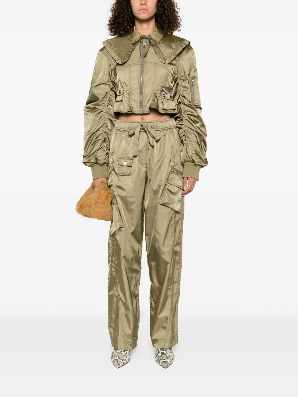 Ganni Coats - Blue and green | 1bfff12a638eb61a0f3e4598af8d283e3137eefa