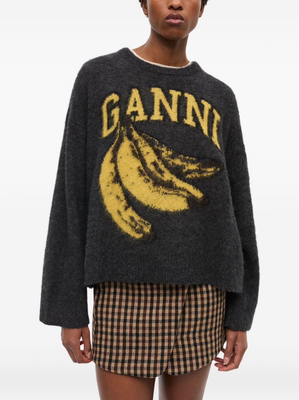 Ganni Sweaters - Blacks and greys | 2982a33e962be63af947658fcae67fa1f29a2b13