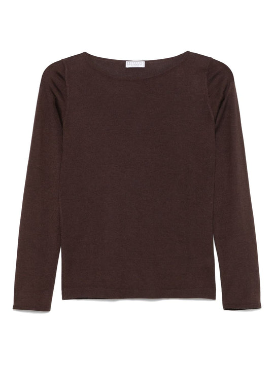 Cashmere Boat-Neck Sweater