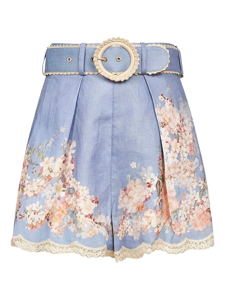 Zimmermann Shorts - Blue and green | e2934f95587ae94c6a605991075d37230cff4169