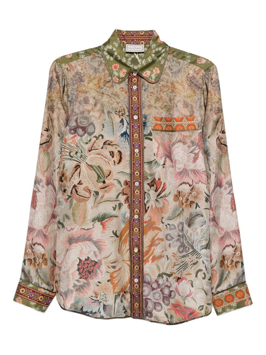 Printed Silk Shirt