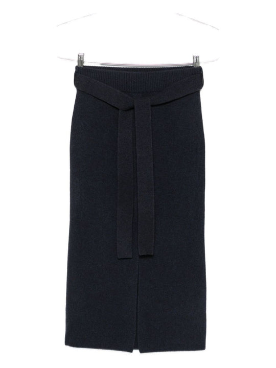 Wool Midi Skirt