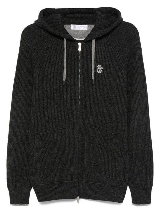 Cashmere Zipped Hoodie