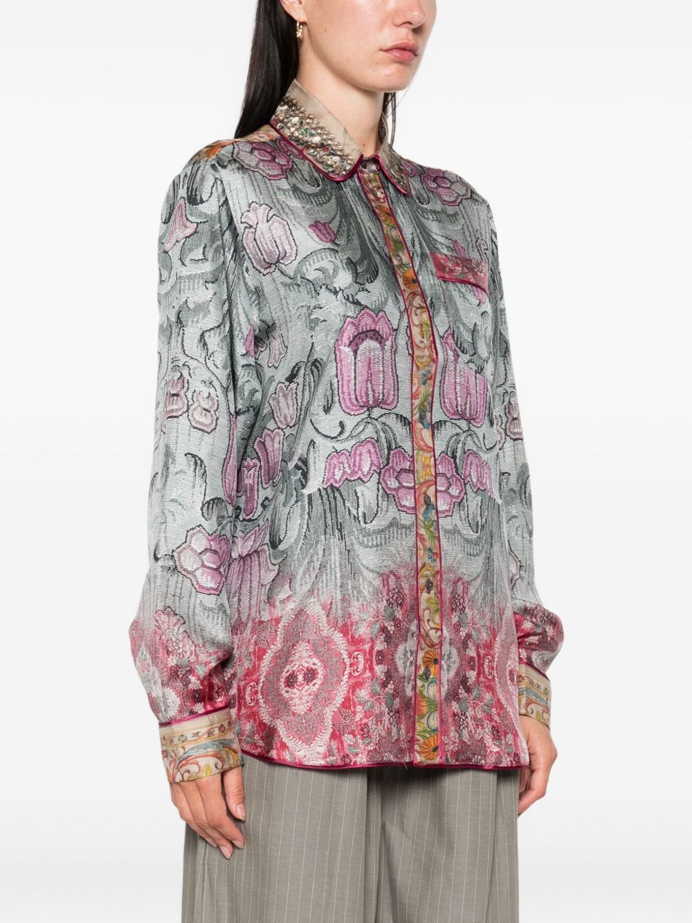 Pierre Louis Mascia Shirts - Blue and green | c6ed9e5567eddadc3c59db59de3e7226b5c88e8e