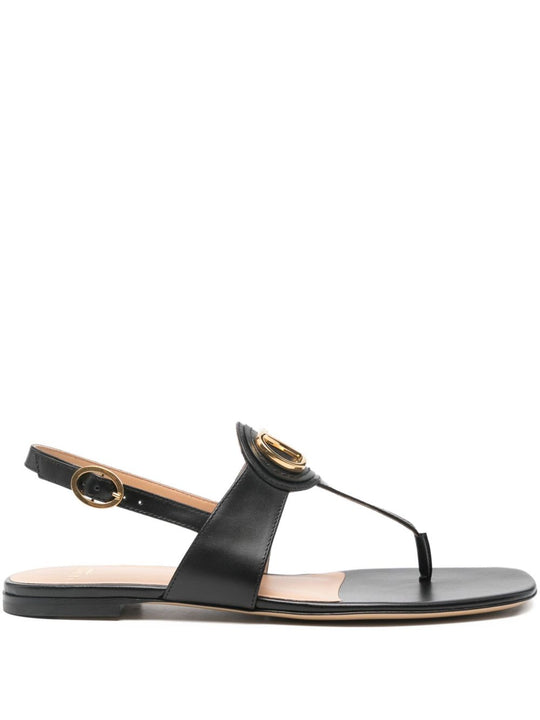 Vlogo Signature Leather Thong Sandals