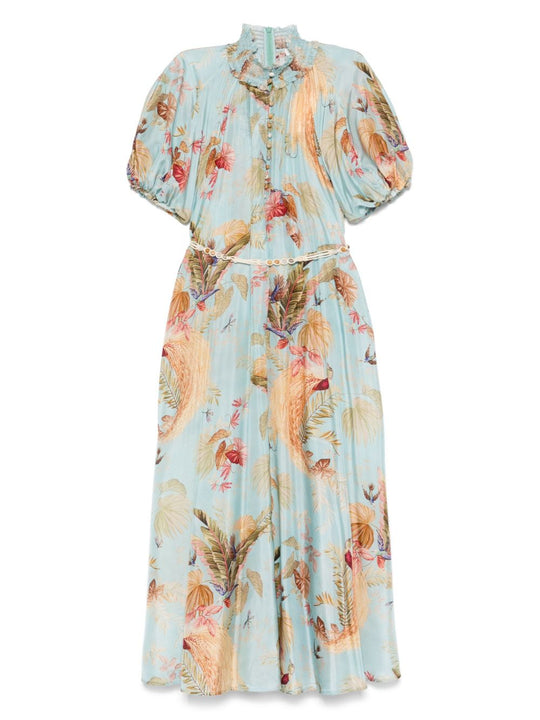 Ascension Printed Silk Dress