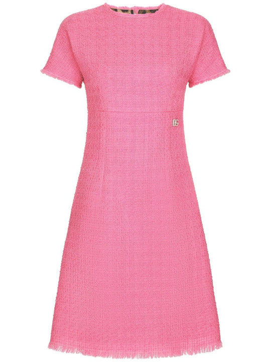 Rachel Tweed Dress With Dg Logo