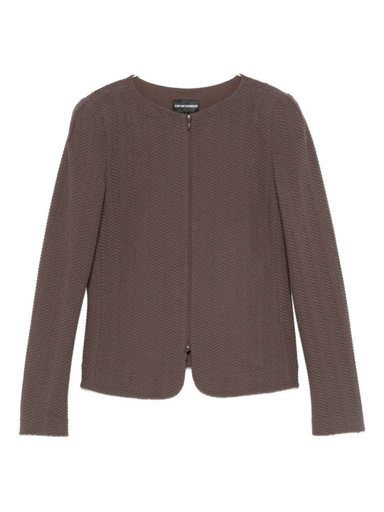 Cotton Blend Blazer Jacket