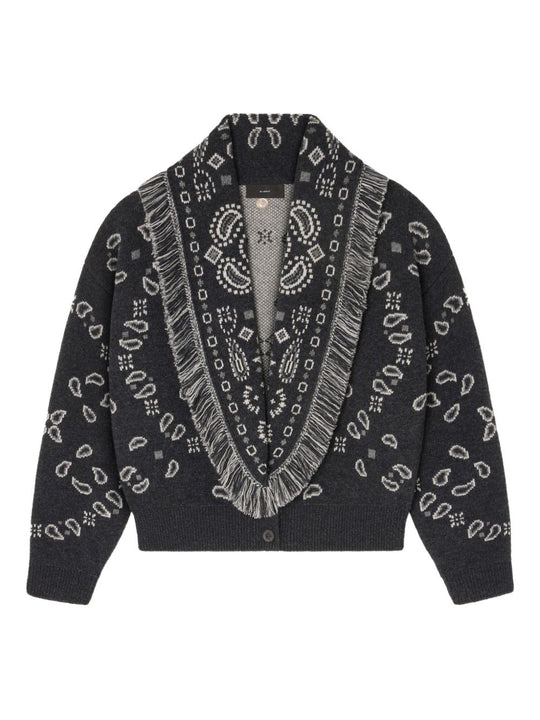 Bandana Wool And Cashmere Cardi-Bomber