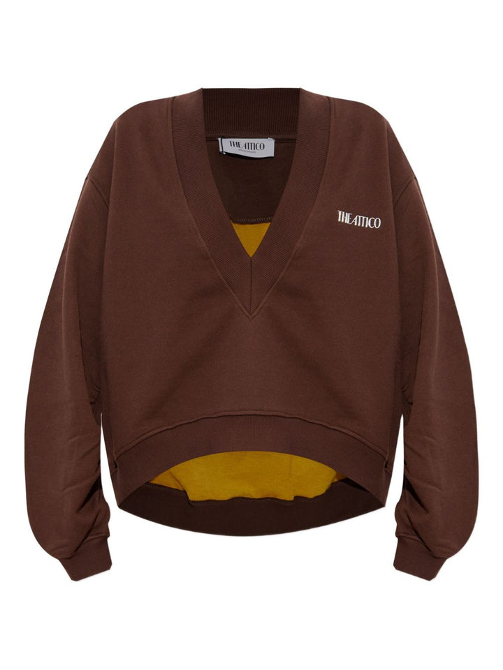 The Attico Sweaters - Marrone | e2caeec980f5444105e0e995660e319390e5065a