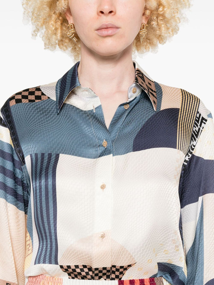 Fendi Shirts - Blue and green | aca6060960288fbf8f7e7e0e78c70aaf8ef30f7f