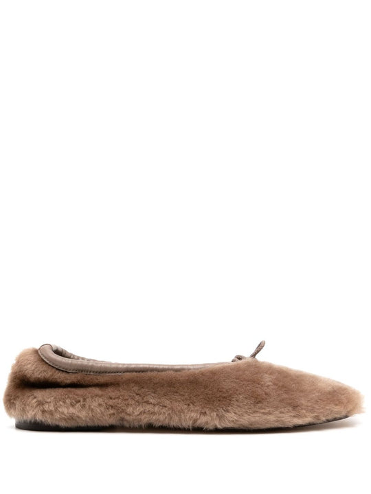 Puntera Shearling Ballets