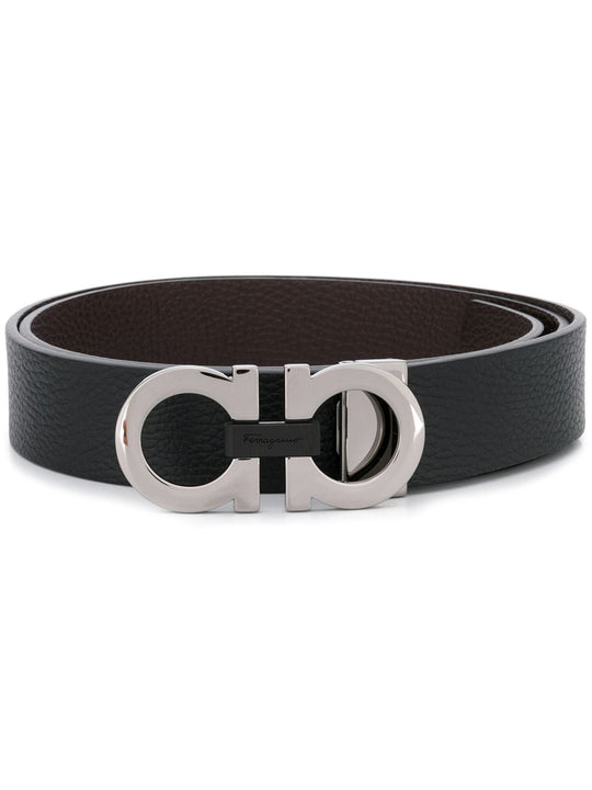 Gancini Leather Belt