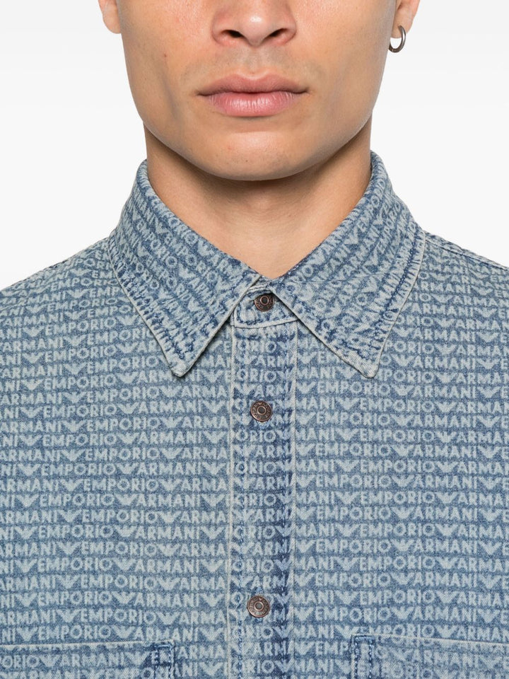 Emporio Armani Shirts - Blue and green | 129b7517e3922ee73f7dd42a2038fb350ac57c7a