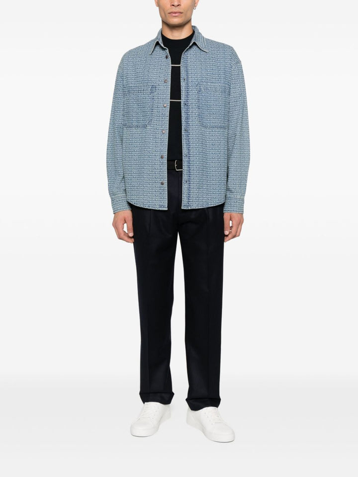 Emporio Armani Shirts - Blue and green | e4b57db014948fdb2fe7a4490db2a47d938742ee