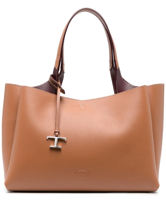 Medium Leather Shopping Bag