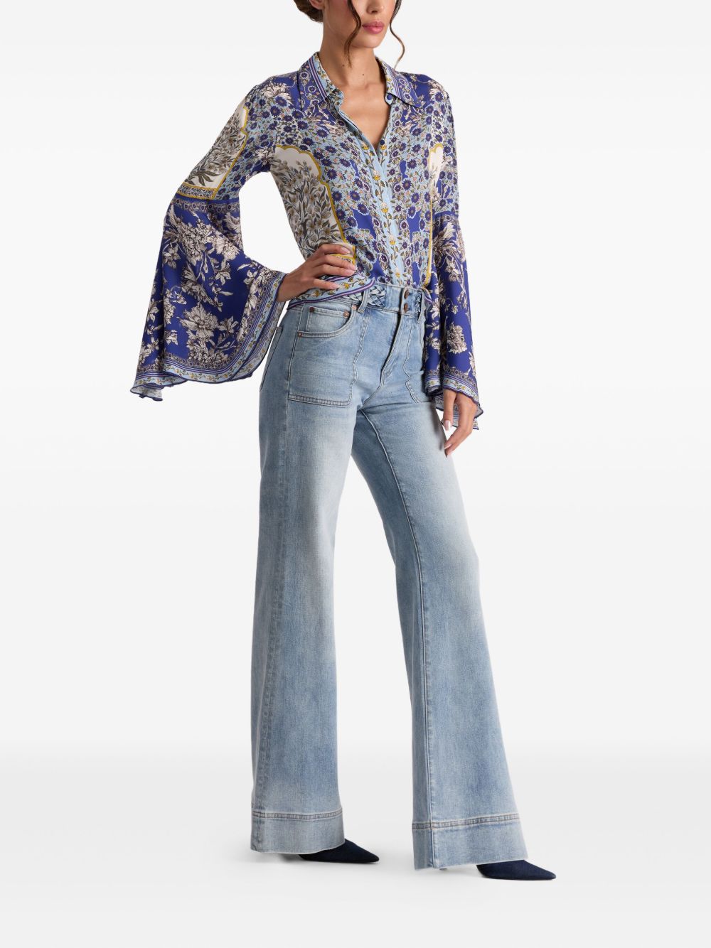 Alice + Olivia Shirts - Blue and green | a4398ad326e248740da51c92674413d5ca48925c