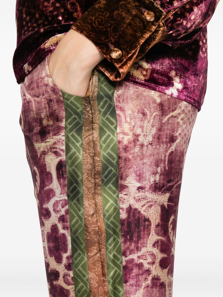 Pierre Louis Mascia Trousers - Blue and green | 5227cc0c5123b9c8cdaf3f6f2e76188e4dac5dba