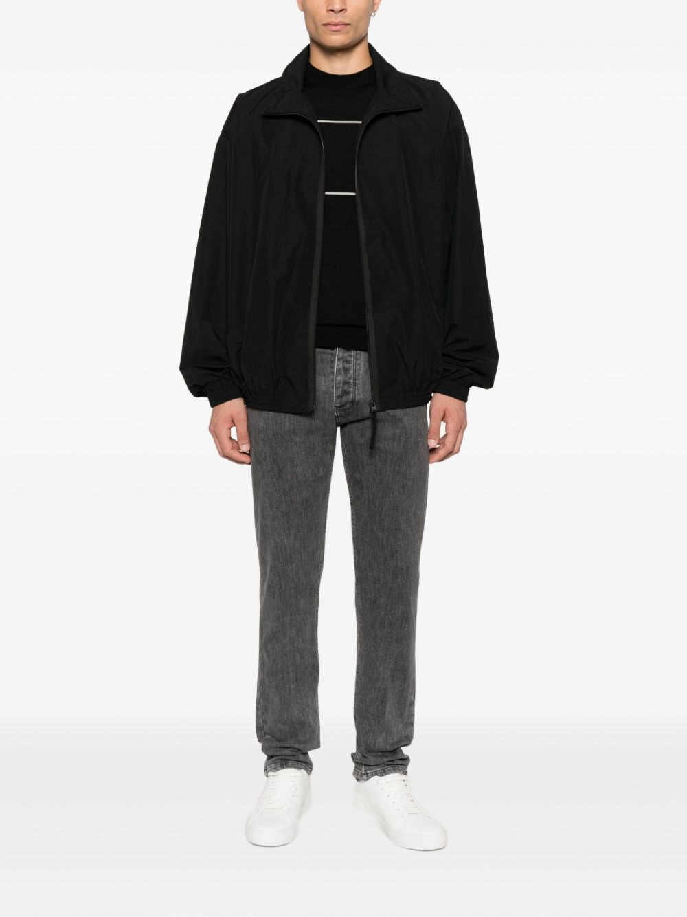 Emporio Armani Sweaters - Blacks and greys | b2ee6b2d3ed183b4af78debd8ec8d290491d4123