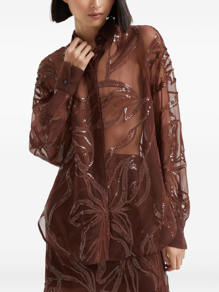 Brunello Cucinelli Shirts - Marrone | 000e119b31ca231a92d51179abeeb7fedc56858a