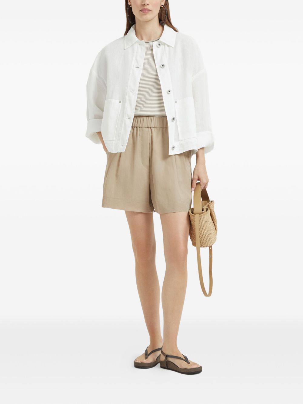 Brunello Cucinelli T-shirts and Polos - Light and natural | 7ae855e73023eac7f55db45e05ae1f8fd964e129