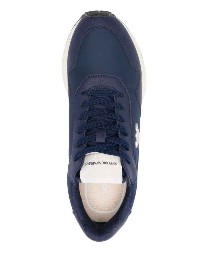 Emporio Armani Exclusive Sneakers - Blue and green | 85ed7167b952d4bc56363261b1667734db080b9f